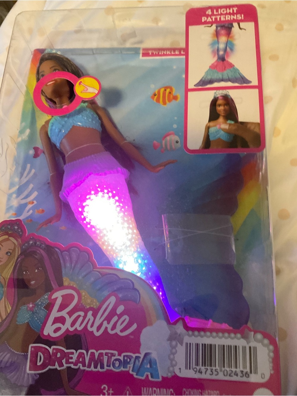 Mattel Barbie Dreamtopia Mermaid Doll Lights Up New - Picture 2 of 4